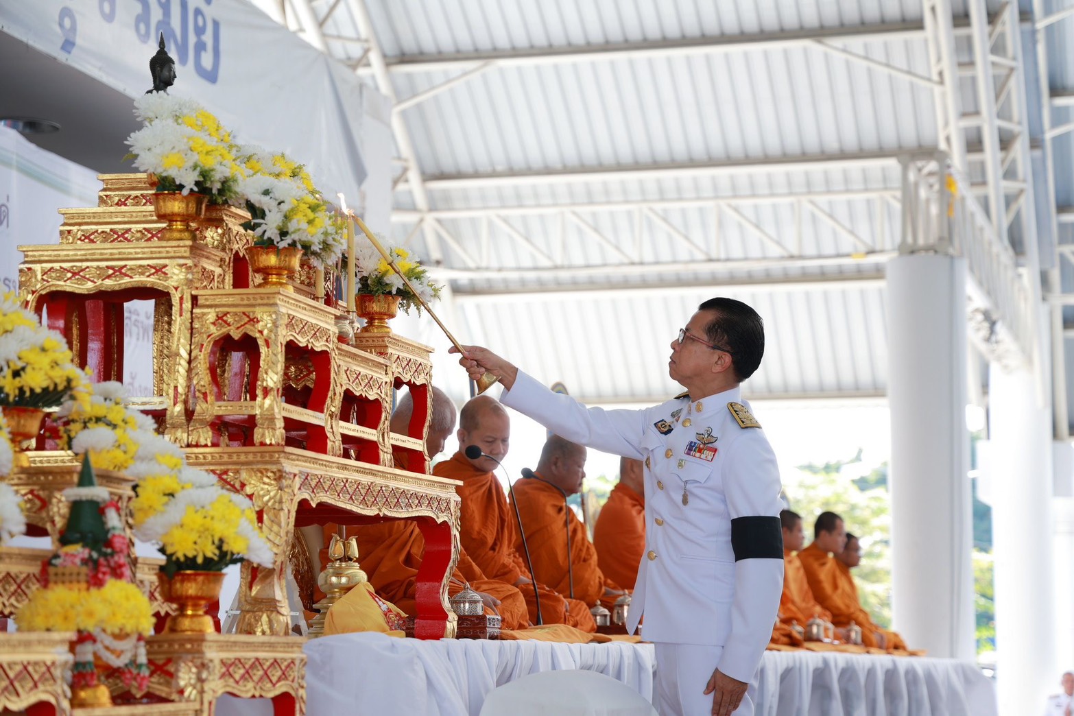 title - วันที่ 26 มิถุนายน 2569 นายประเสริฐ กาญจนเกียรติกุล พร้อมด้วยเจ้าหน้าที่ ส.ป.ก.บุรีรัมย์ ร่วมพิธีฉลองพระชนมายุ 99 พรรษา สมเด็จพระอริยวงศาคตญาณ สมเด็จพระสังฆราชสกลมหาสังฆปรินายก